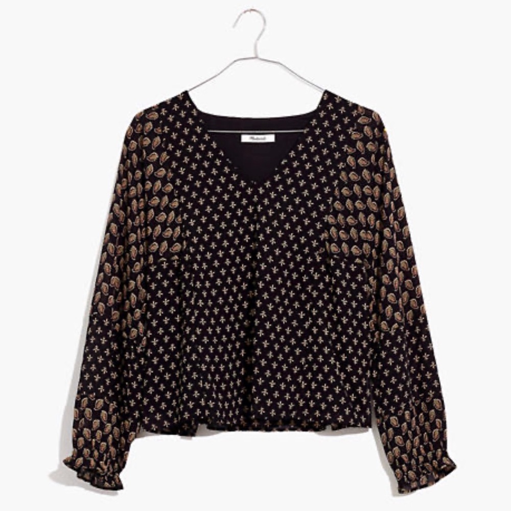 madewell paisley print top